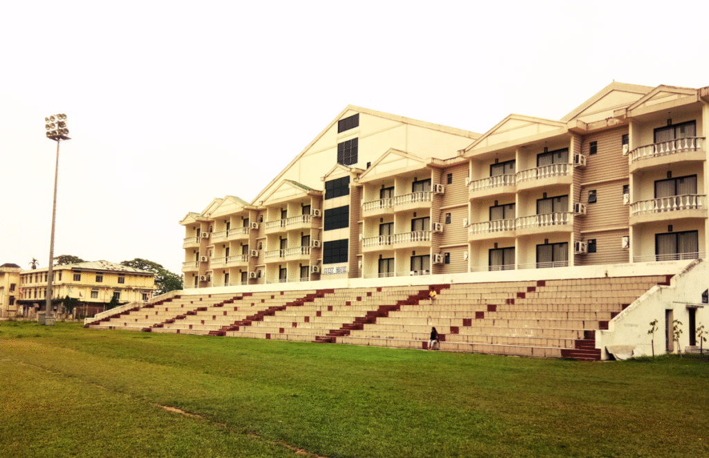 Newly Built Spectator Stand with Public Utilities in Golaghat