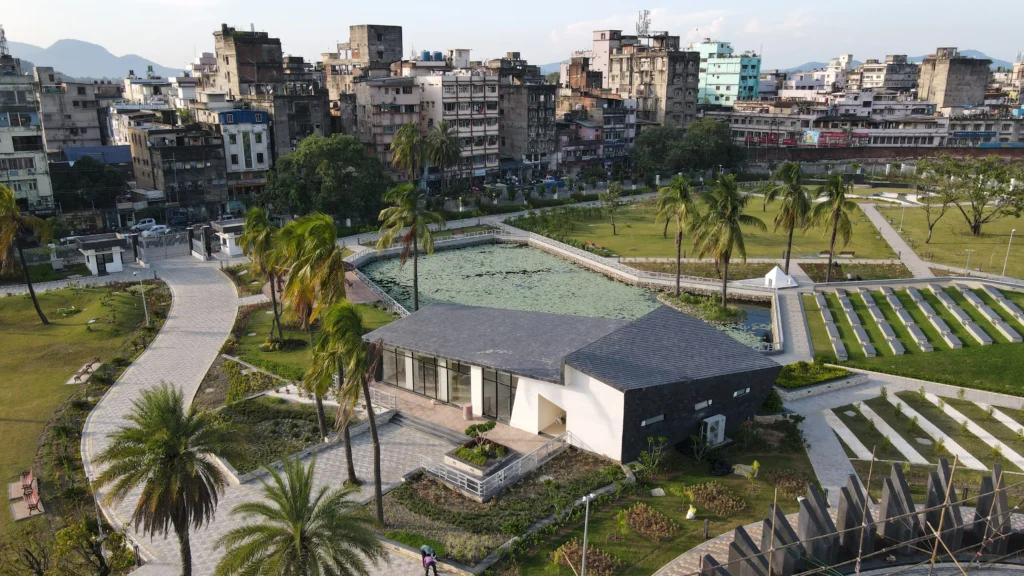 Future botanical garden layout at Fancy Bazar