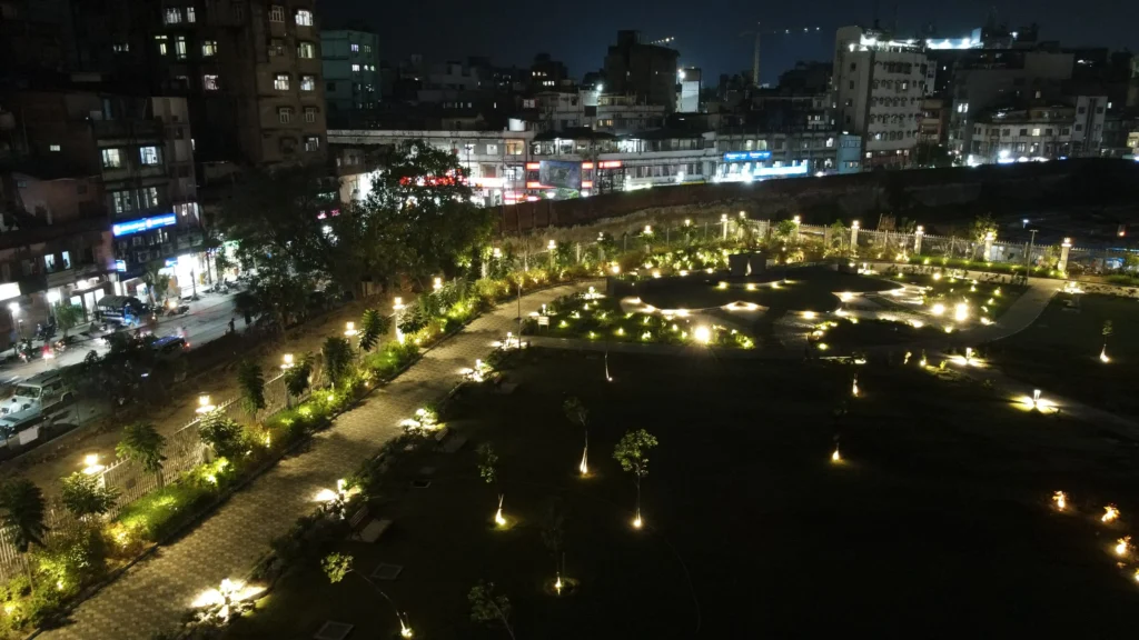 Urban botanical park project in progress at Guwahati